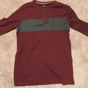Arizona Jean Co Red and Gray Sweater